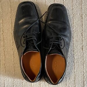 Ecco Men's Black Leather Oxfords